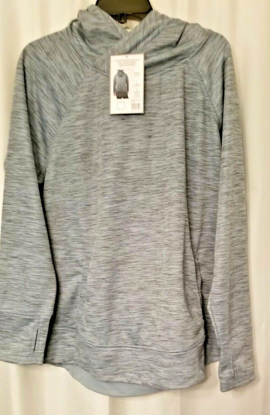 Women's Hoodie Stone Blue Pocket RBX New with Tags Orig. $78 Size 2X